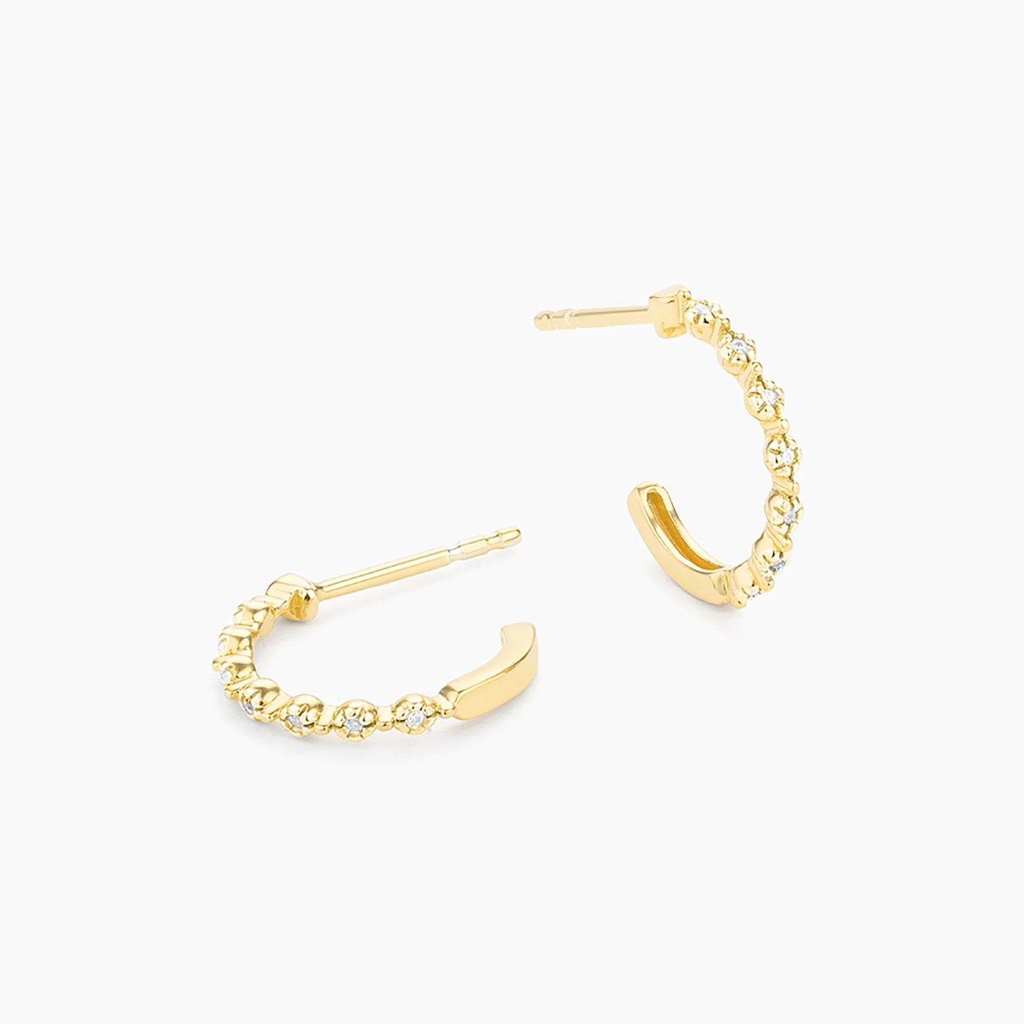 Classic Hoop Earrings in gold by Ella Stein