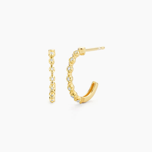 Classic Hoop Earrings in gold by Ella Stein