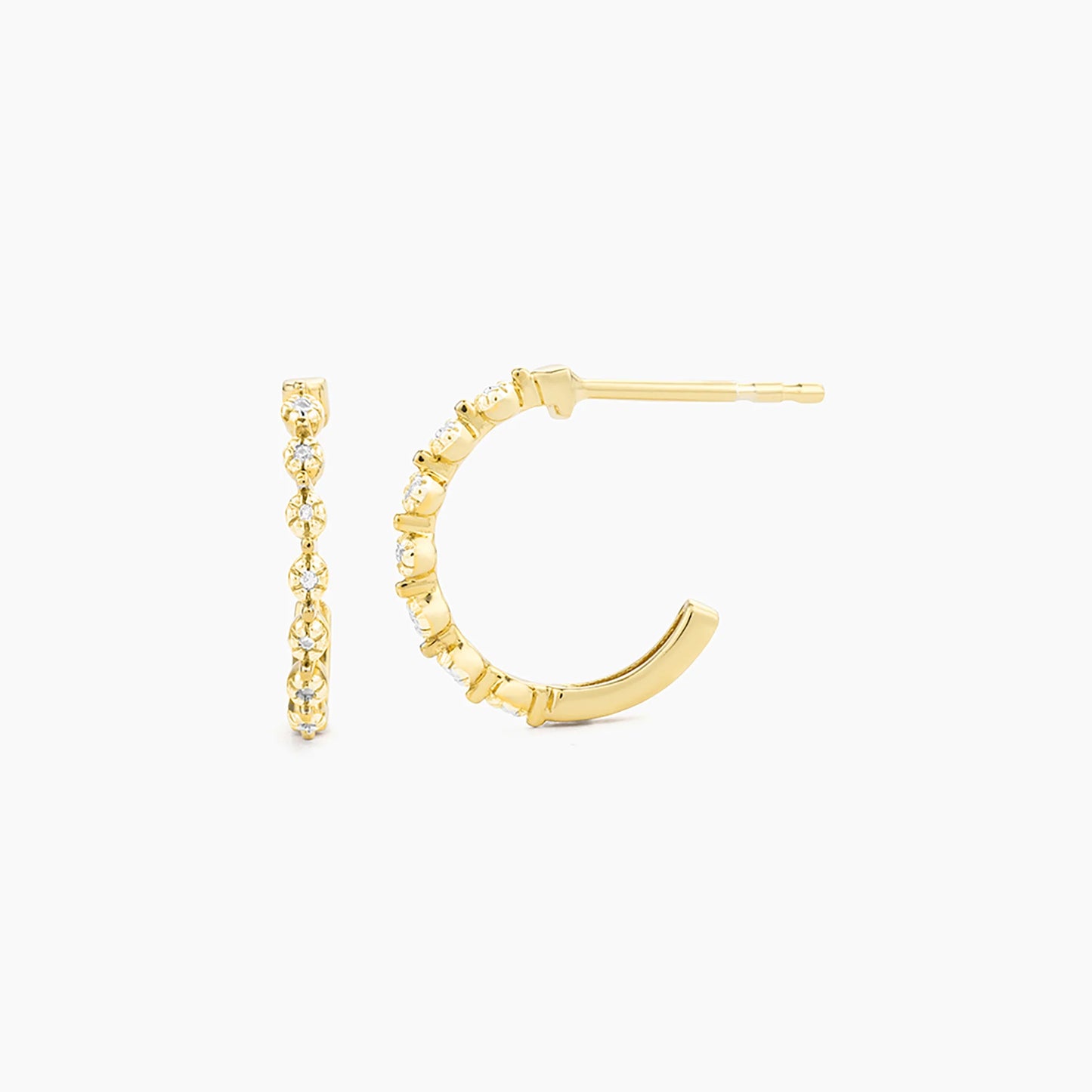 Classic Hoop Earrings in gold by Ella Stein