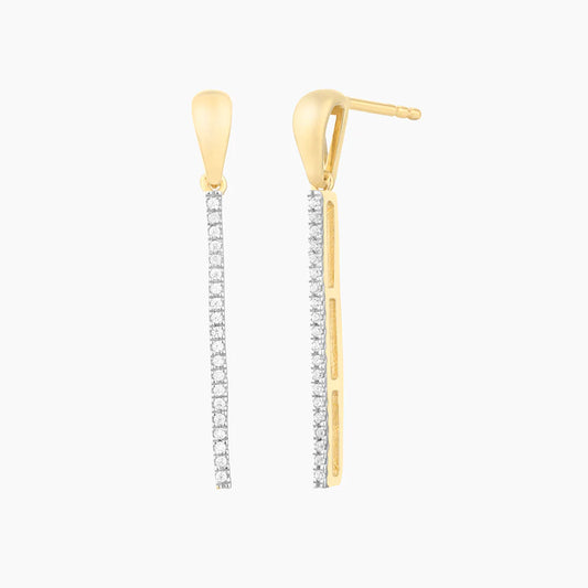 Drop the Mic Earring in gold by Ella Stein