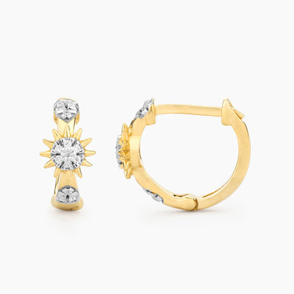 Star of the Show Hoop Earrings in gold by Ella Stein
