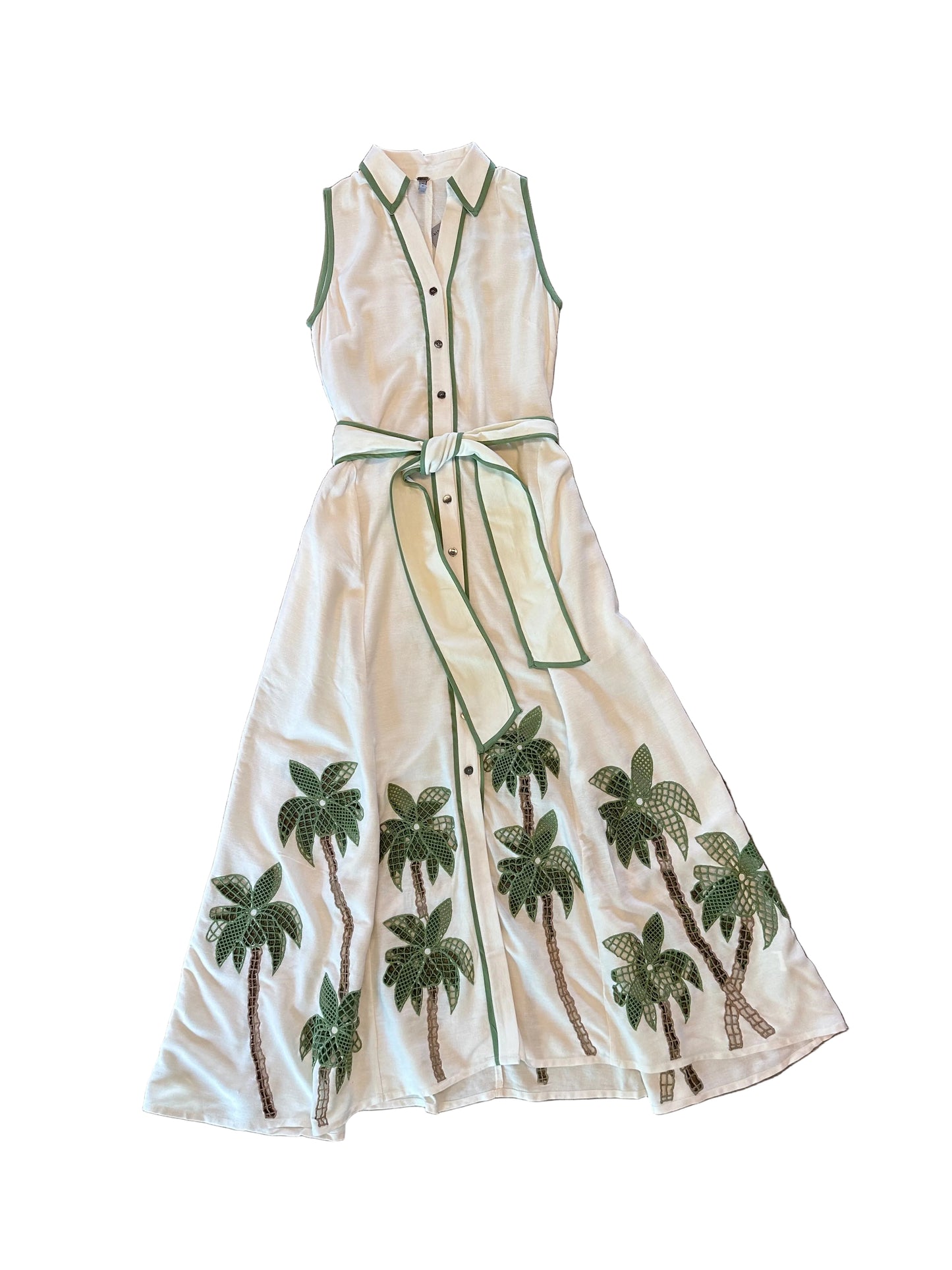 Revati Palm Tree Maxi Dress in breezy beige by Blank
