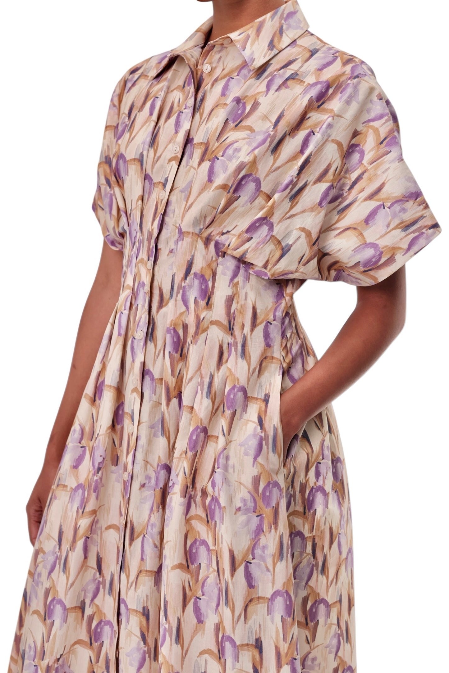 Kenya Printed Maxi Dress in multi color by Exquise