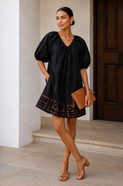 Judy Mini Dress in black by Grace and Bardot
