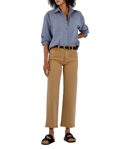 Charlotte High Rise Wide Leg Jean in caramel by KUT