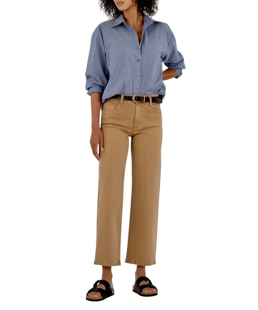 Charlotte High Rise Wide Leg Jean in caramel by KUT