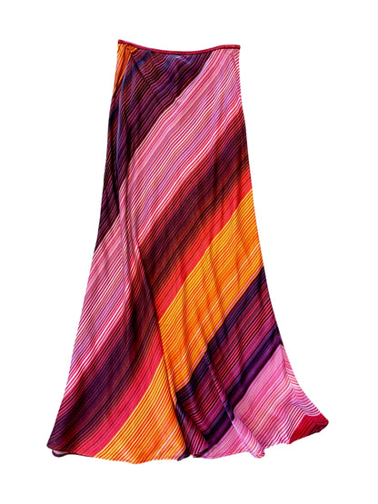 Earlina Slip Skirt in pink multi by Blank