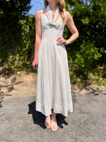 Luna Dress in heather linen by Steve Madden