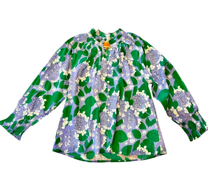 Goodwin Hydrangea Top in periwinkle by La Plage