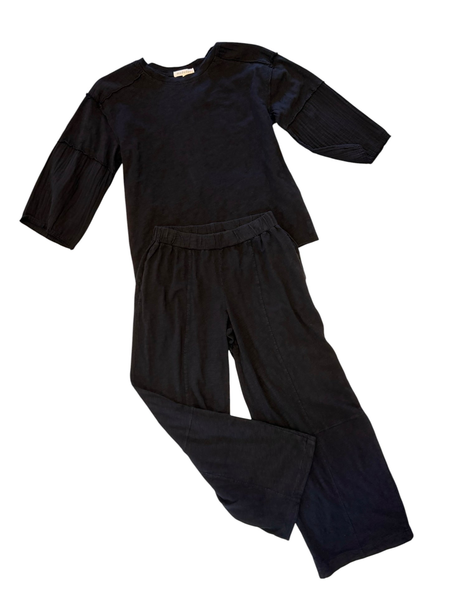 Baggy Lantern Pants in black by Mododoc