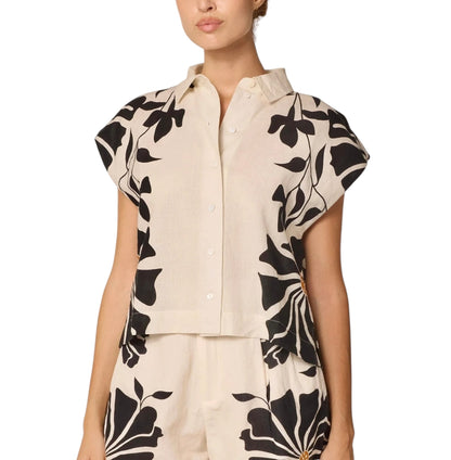 Selene Blouse in Atropa Print by Cleobella