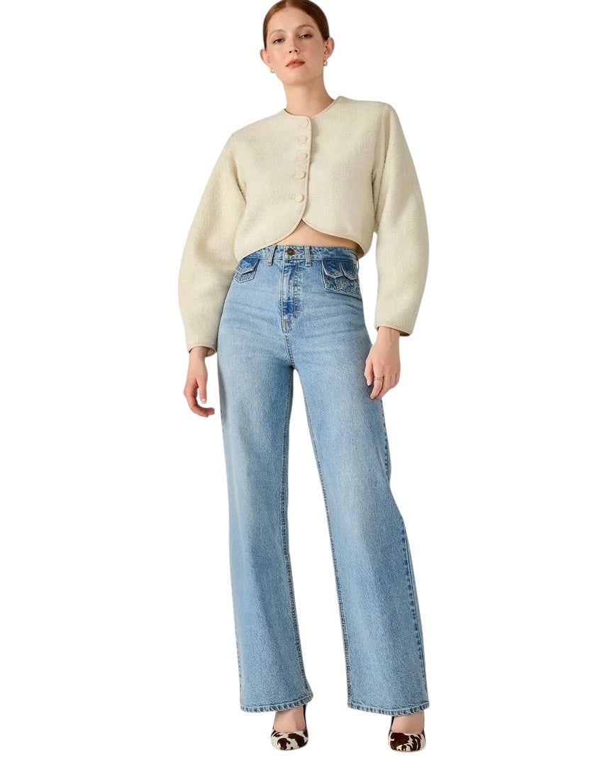 Emili Jacket in cream by Steve Madden
