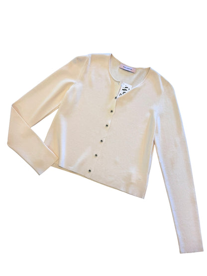 Knit Cardigan in natural by Aldo Martins