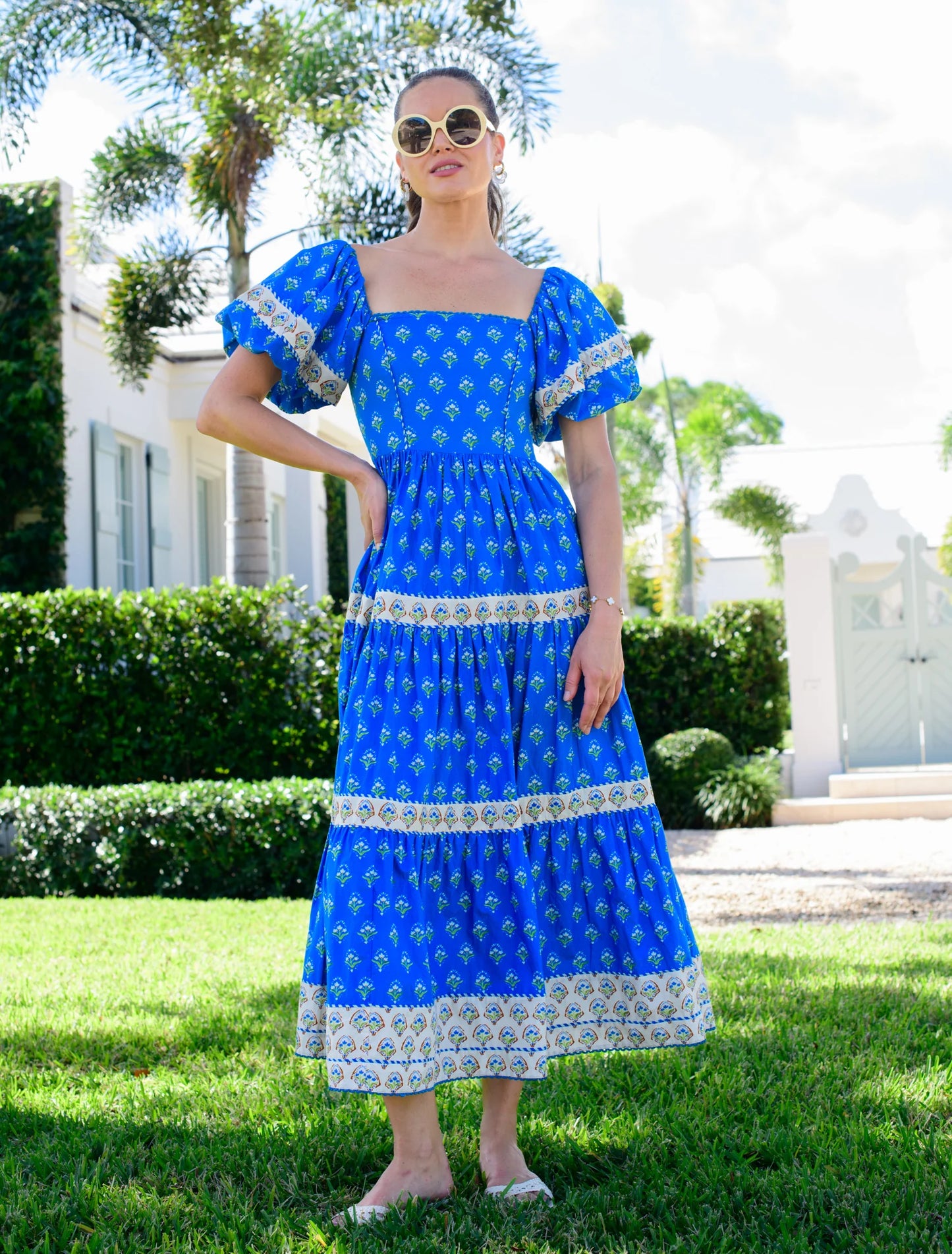 Allie Dress in Tulip Blue by Elizabeth James