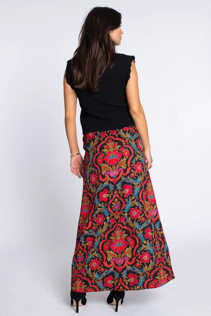 Anita Maxi Skirt in damask by Elizabeth James