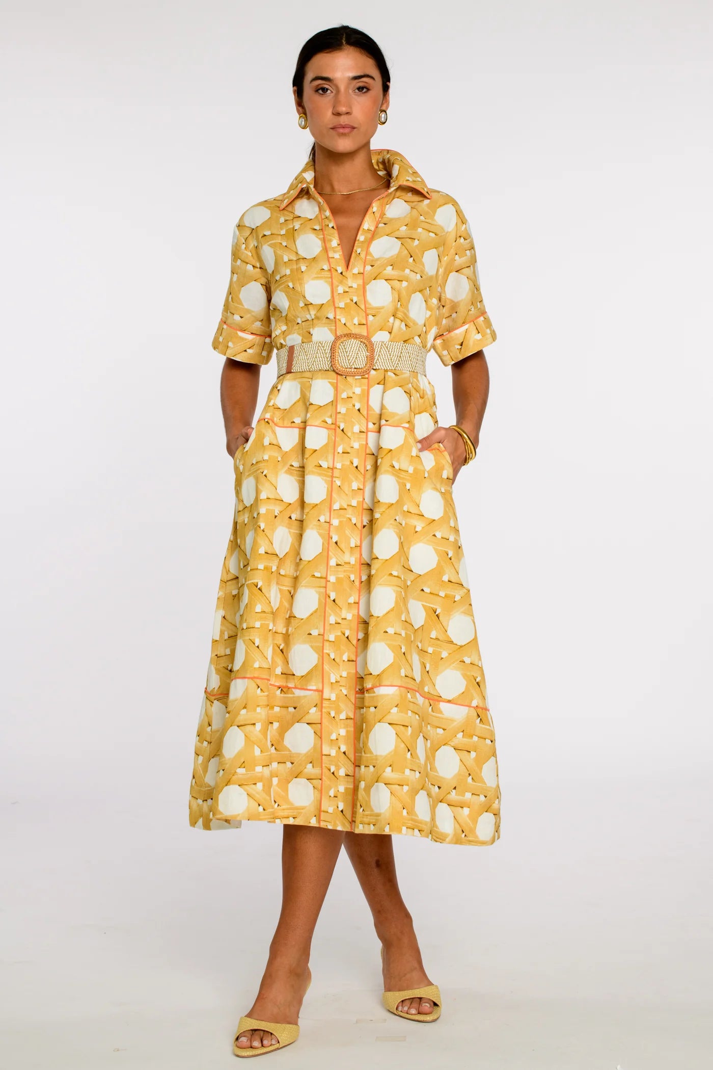 Collins Dress in wicker by Elizabeth James