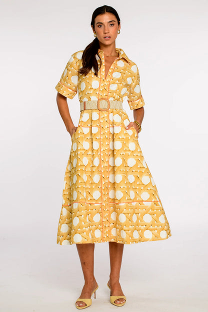 Collins Dress in wicker by Elizabeth James
