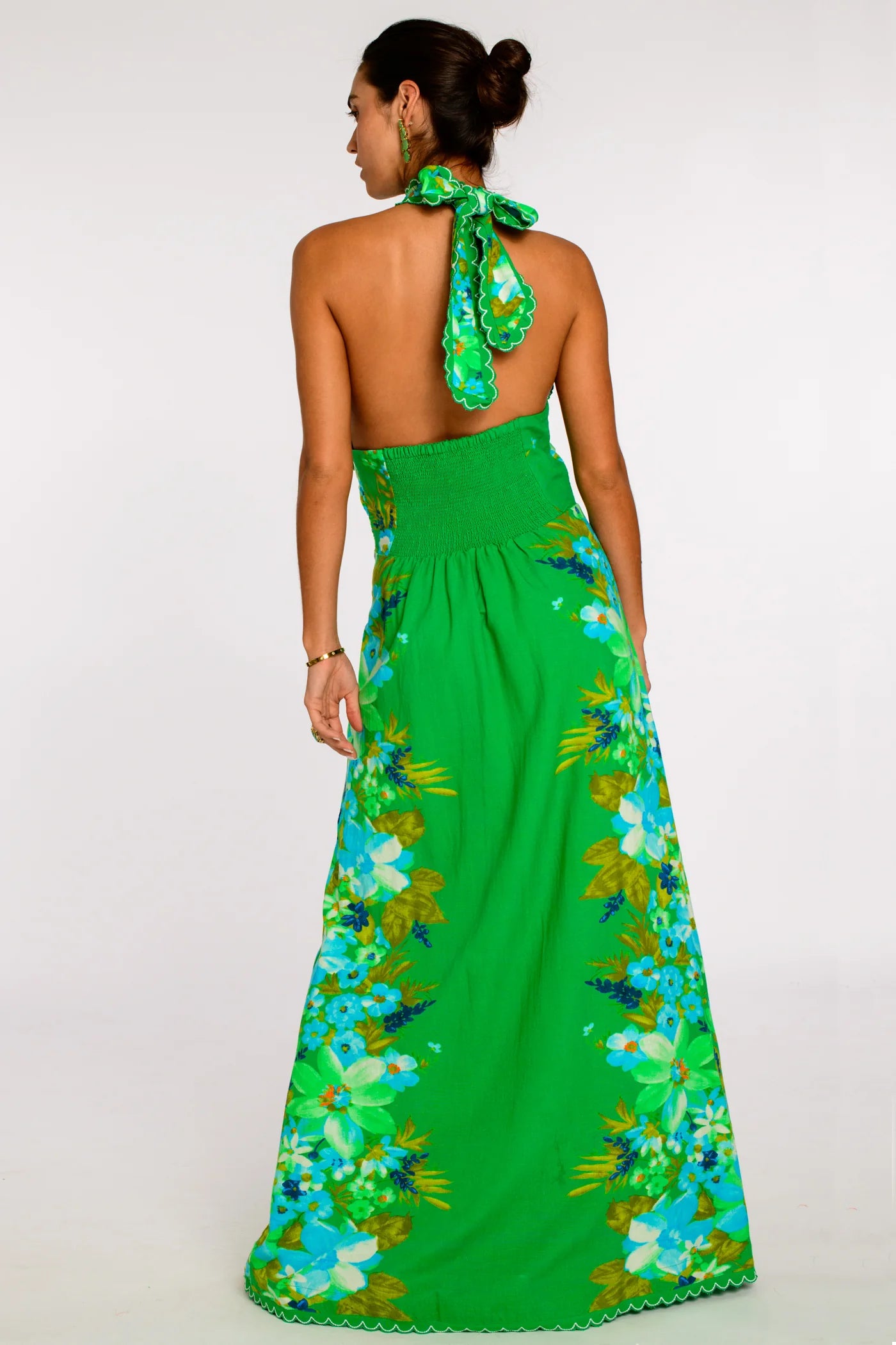 Aubrey Maxi Dress in hula print by Elizabeth James