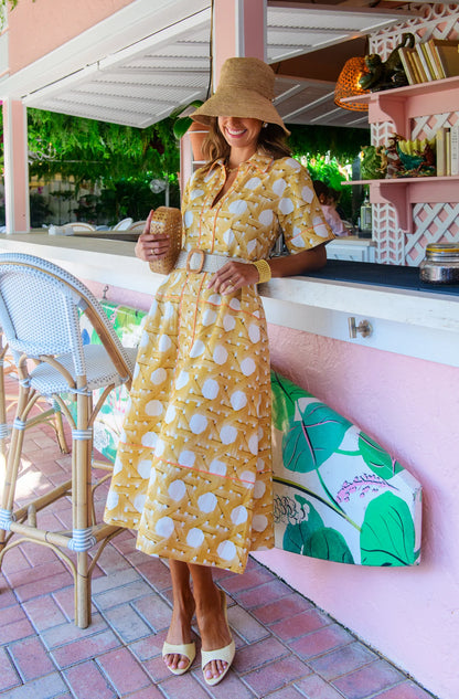 Collins Dress in wicker by Elizabeth James
