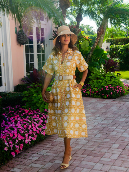 Collins Dress in wicker by Elizabeth James