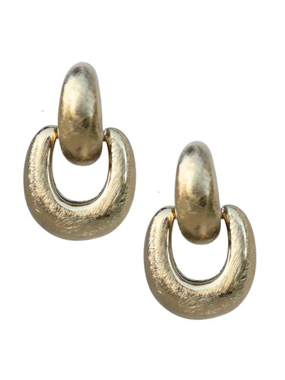 Knot Sorry Statement Earrings in gold by Farrah B
