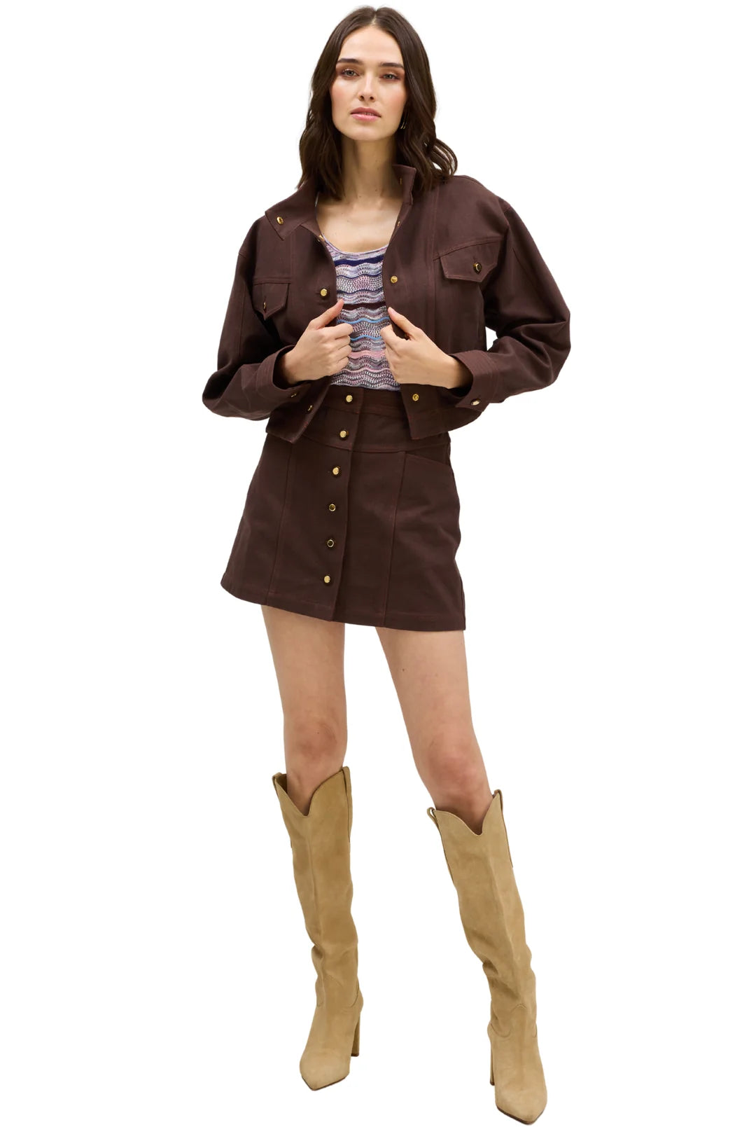 Elsa Jacket in espresso by Allison