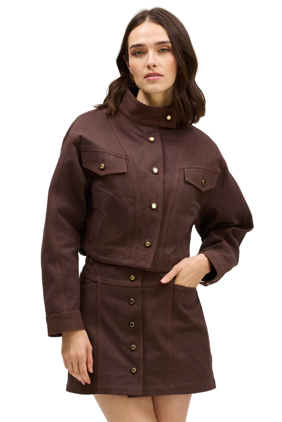Elsa Jacket in espresso by Allison