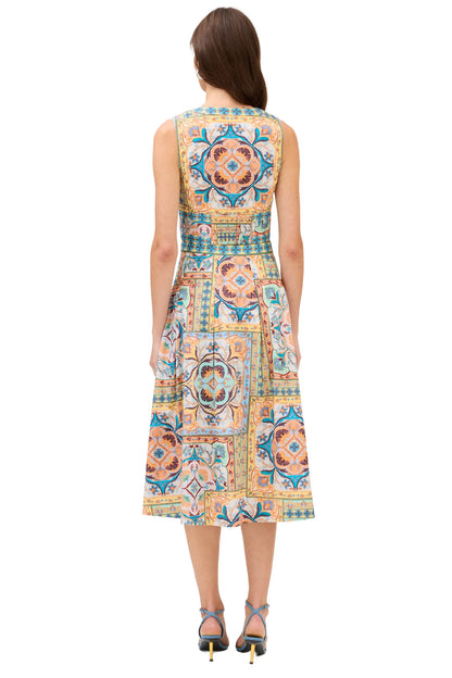 Mabel Skirt in scarf print by Allison