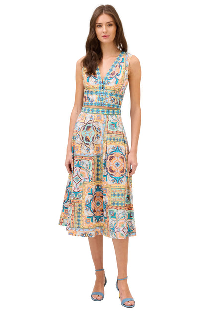 Mabel Skirt in scarf print by Allison