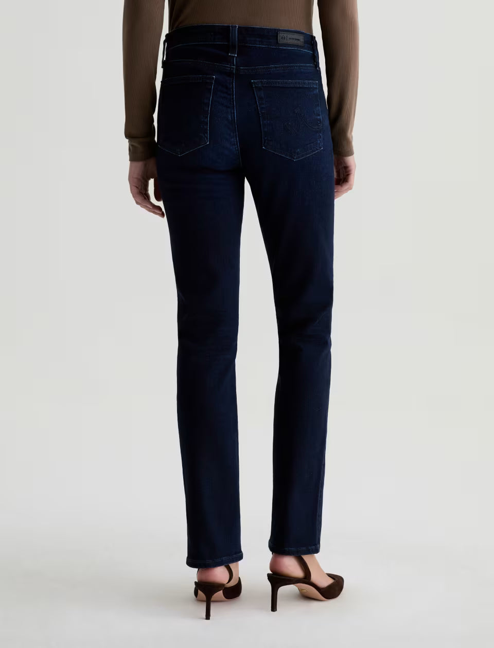 Mari Mid Rise Slim Straight Jean in 3 years gravity by AG