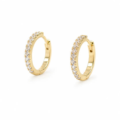 Enchanted Huggie Hoops in gold by Splash
