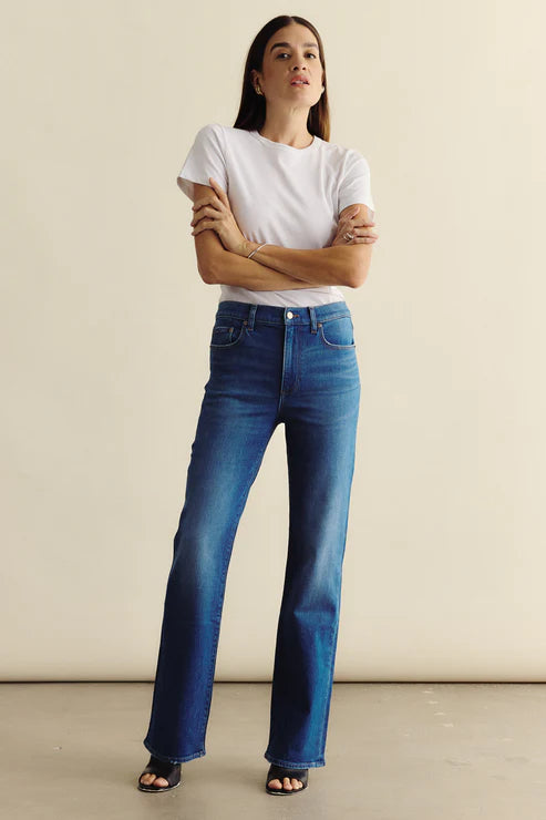 Evie High Rise Slim Boot in eternity by Pistola