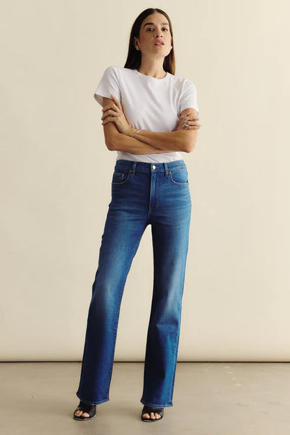 Evie High Rise Slim Boot in eternity by Pistola