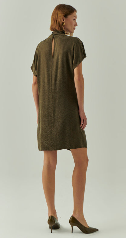 Martha Shift Dress in olive by Exquise