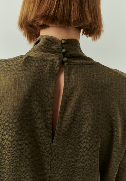 Martha Shift Dress in olive by Exquise