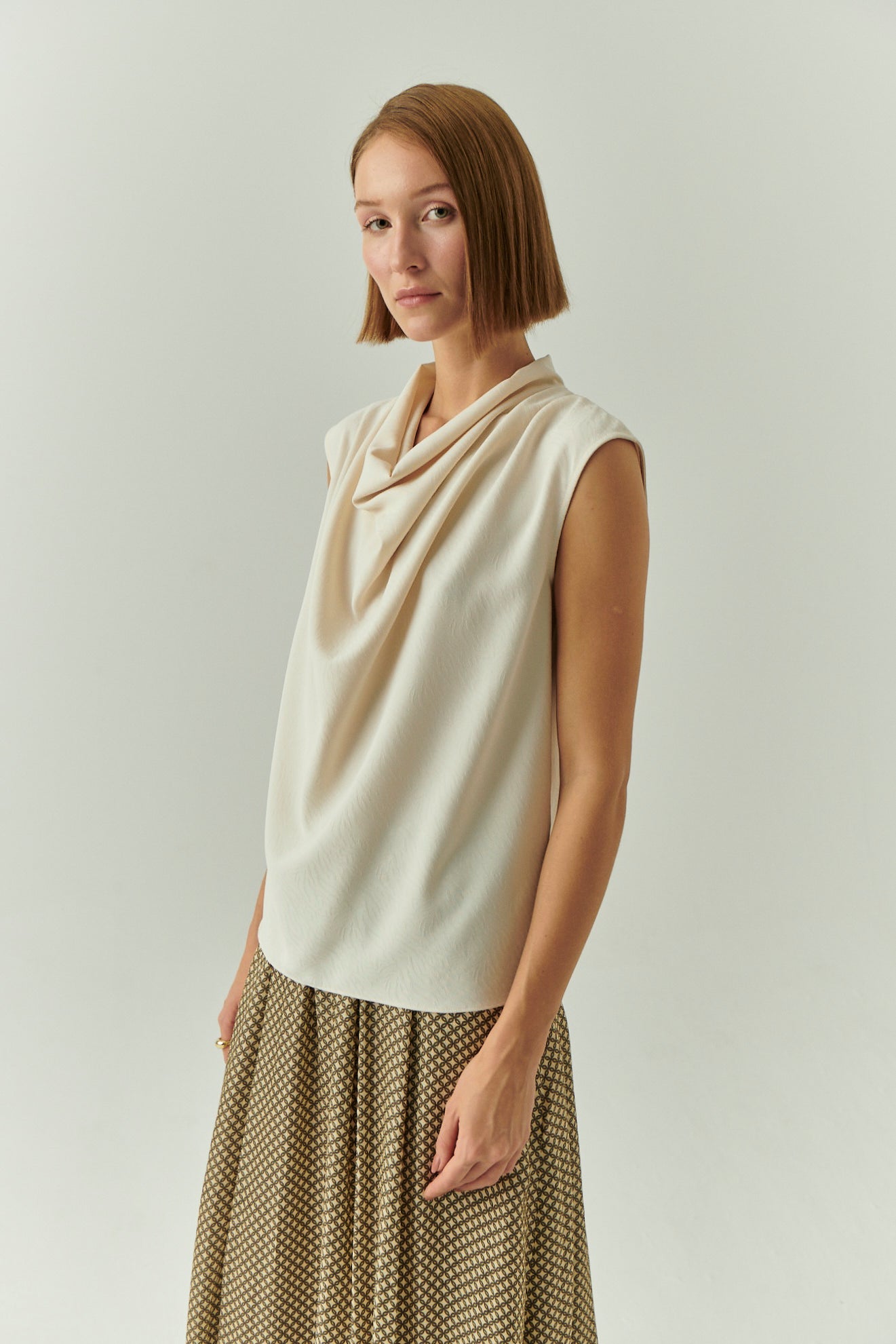 Ashlyn Blouse in cream by Exquise