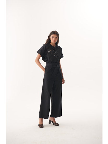 Lauren Pants in black by Exquise