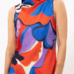 Cintia Sleeveless Printed Blouse in moving flowers by FRNCH