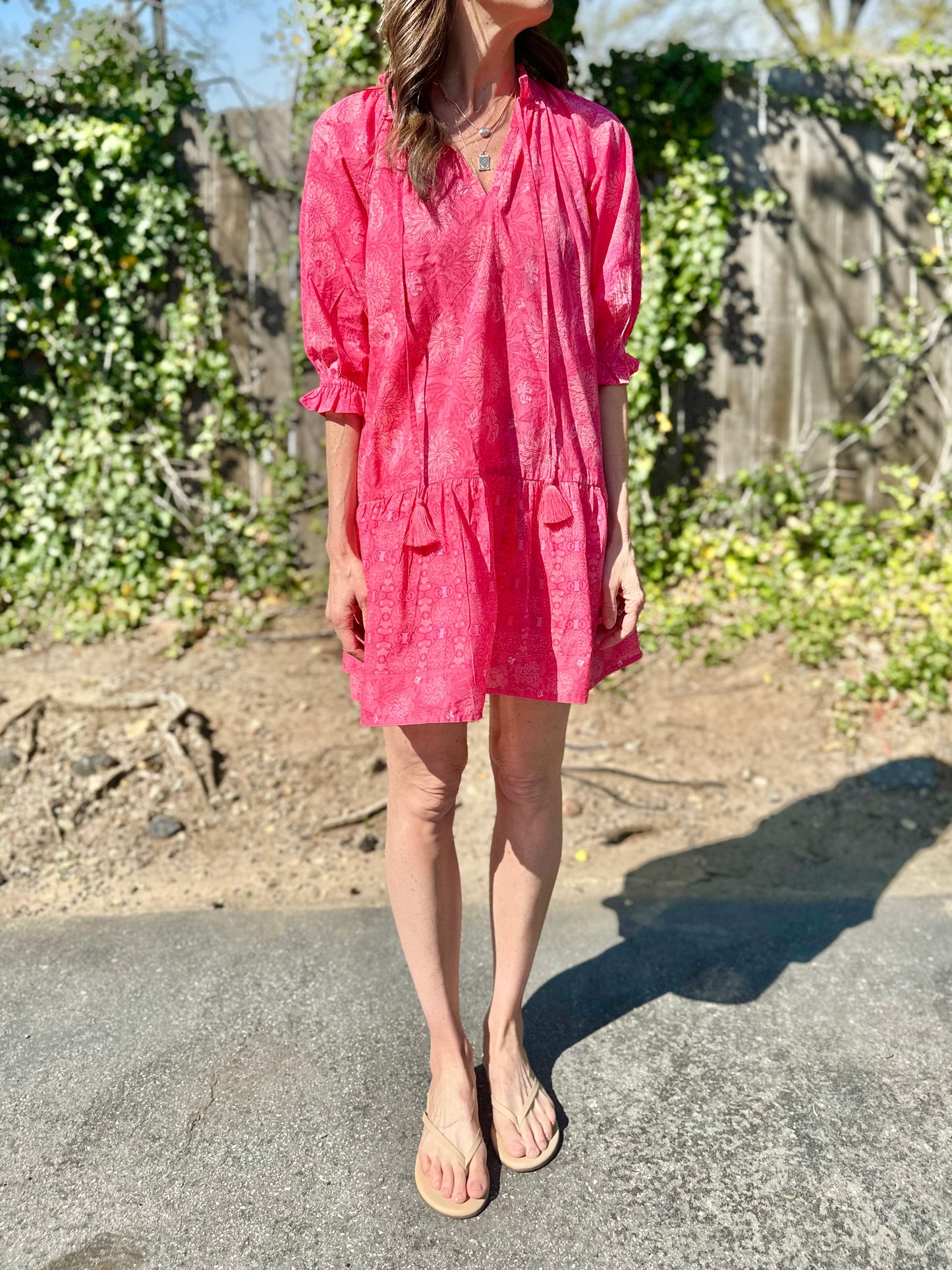 Claire Dress in fruit punch by Bindu