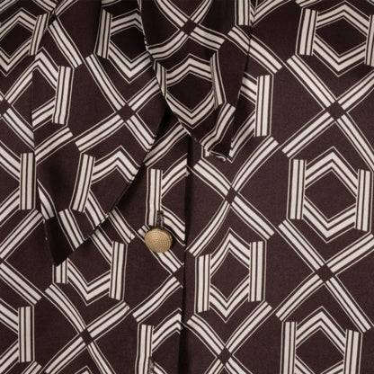 Printed Blouse in bow warm cacao by Esqualo