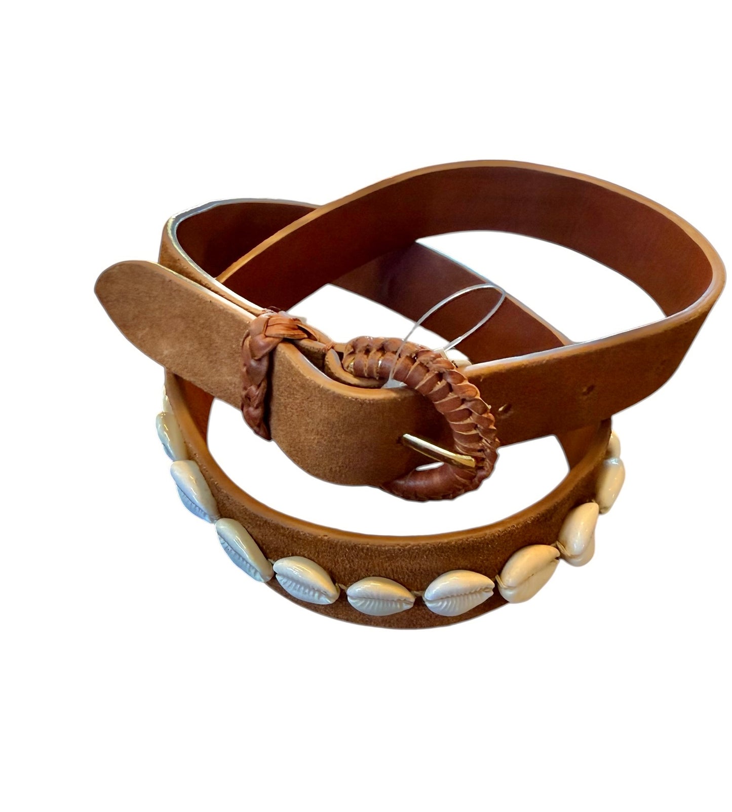 Rio Leather Belt in brown by Lanhtropy