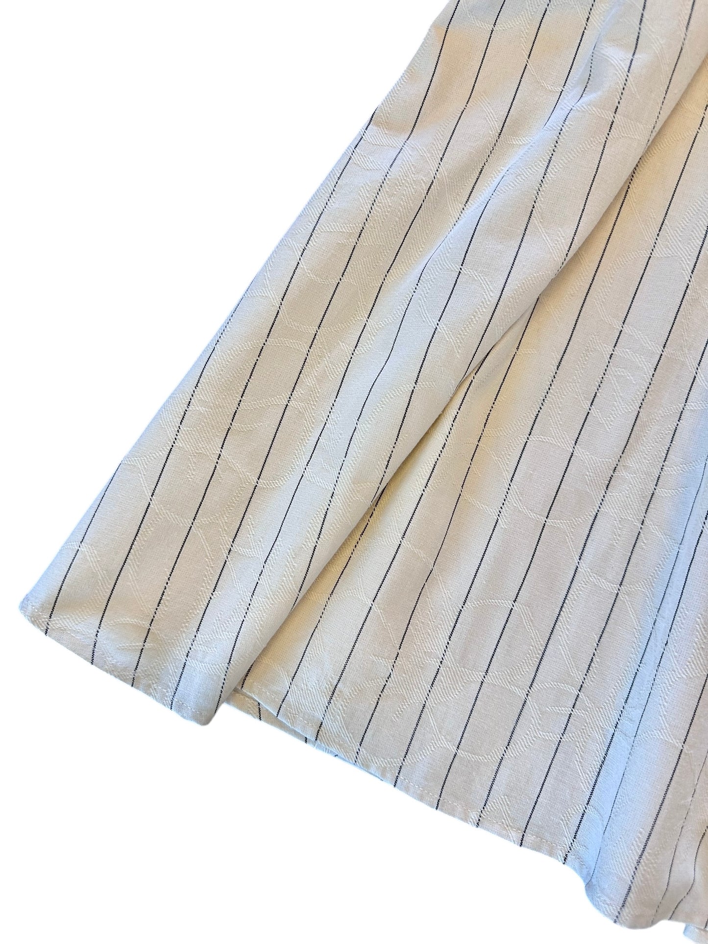 Casey Striped Midi Dress in creme by FRNCH