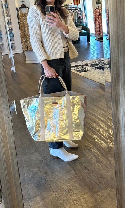 Giulia Carryall Tote Large Bag in Platino by Uashmama