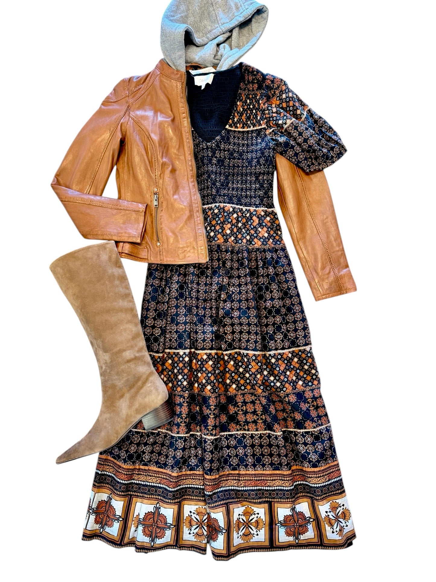 Allice RF Leather Jacket in cognac by Mauritius