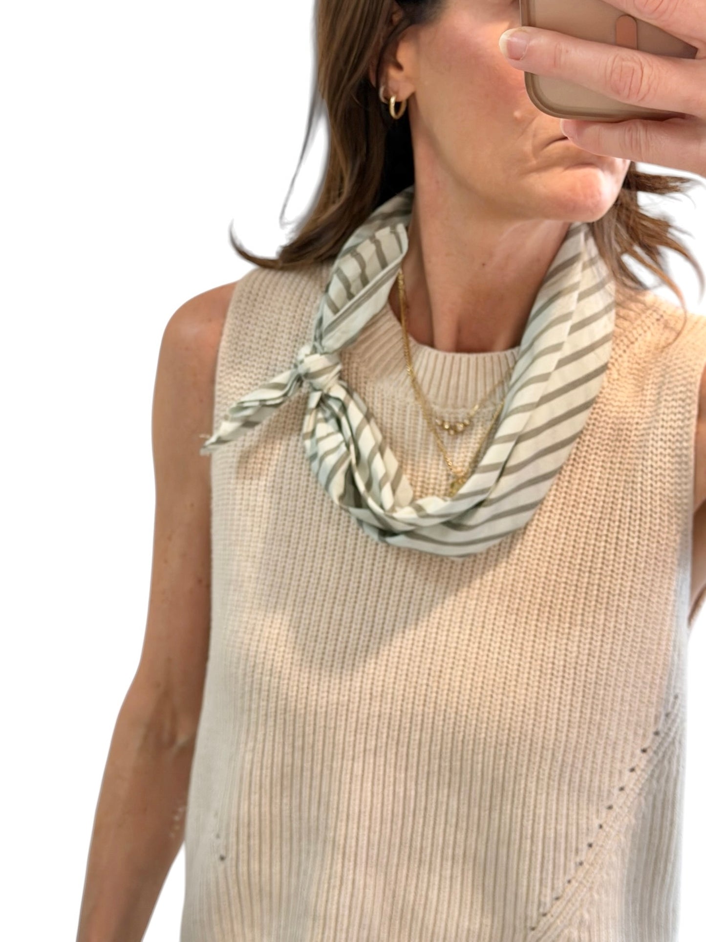Stripe Bandana in pool by Lilla P