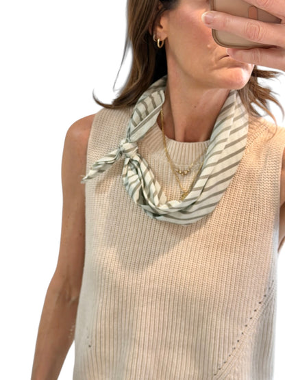 Stripe Bandana in pool by Lilla P