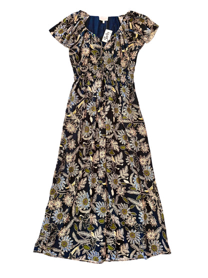 Kendall Ankle Dress in dark magnolia floral print by Cleobella