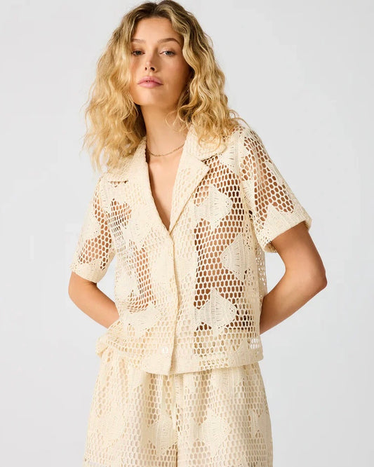 Sandra Fish Lace in ivory by Steve Madden