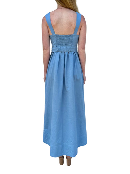 Esther Solid Ankle Dress in dusty blue by Cleobella