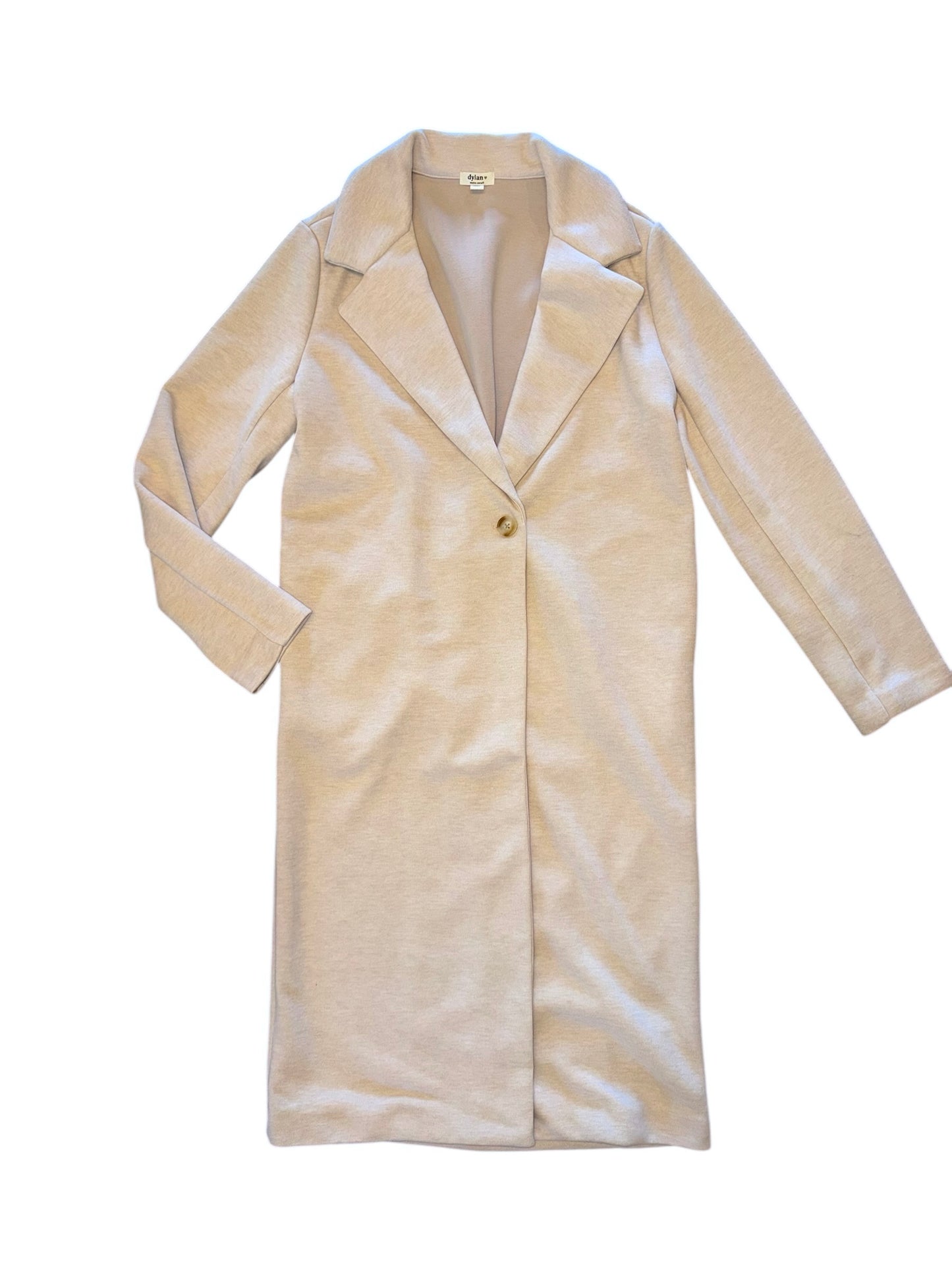 Rowan Long Coat with Pockets in natural by Dylan